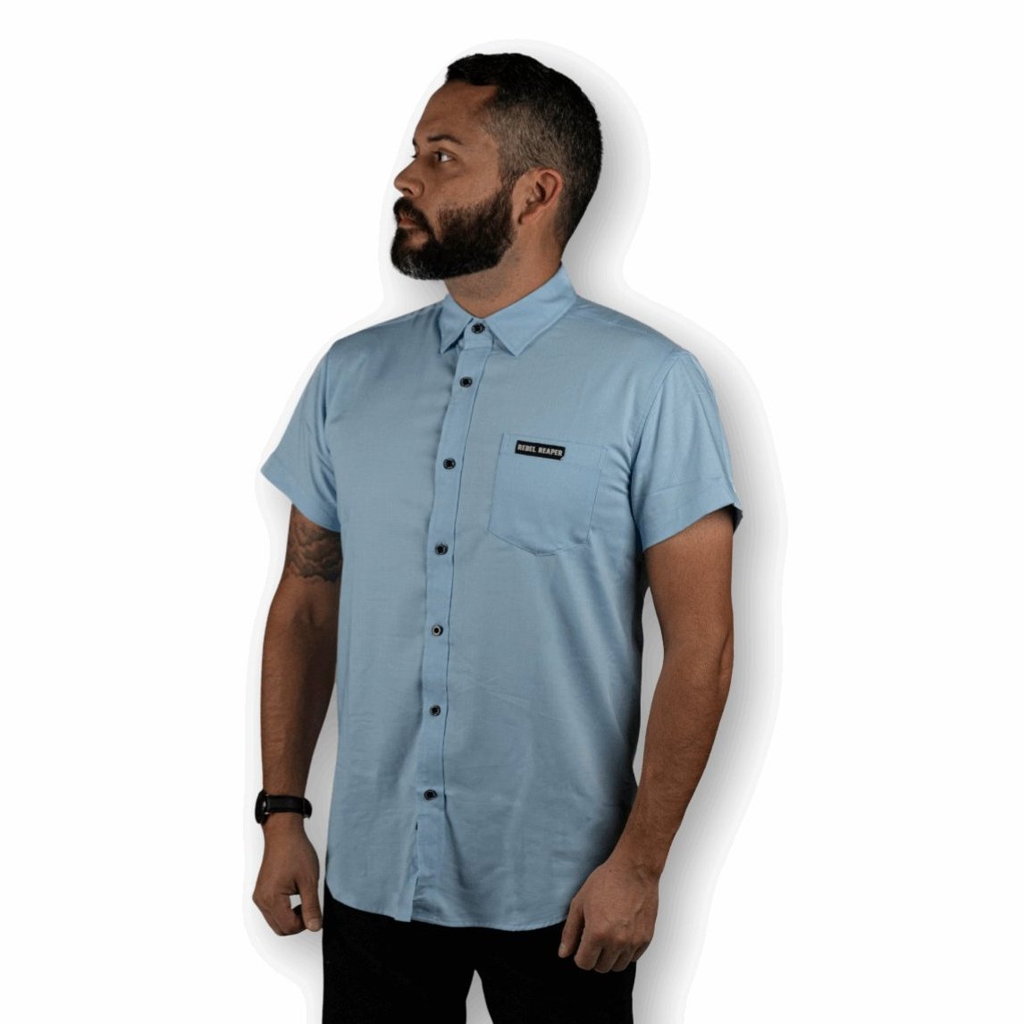 Bamboo Button Up Shirt | Light Blue