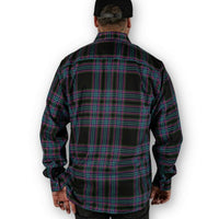 Thumbnail for Lightcycle Mens Flannel - Rebel Reaper Clothing CompanyMen's Flannel