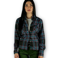 Thumbnail for Lightcycle Womens Flannel - Rebel Reaper Clothing Company Women's Flannel