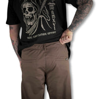 Thumbnail for Mens Brown Chino Pants - Rebel Reaper Clothing CompanyChino Pants