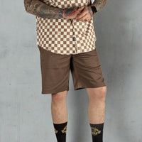 Thumbnail for Mens Brown Chino Shorts - Rebel Reaper Clothing CompanyChino Shorts
