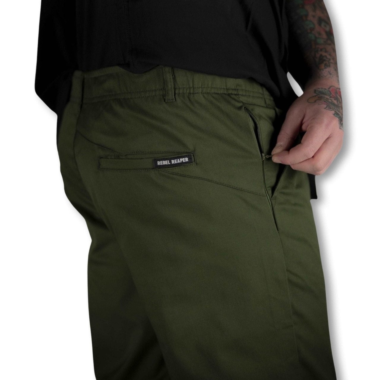 Mens Green Chino Pants - Rebel Reaper Clothing CompanyChino Pants
