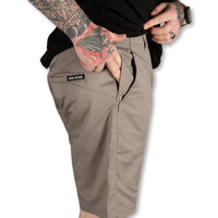 Thumbnail for Mens Grey Chino Shorts - Rebel Reaper Clothing CompanyChino Shorts