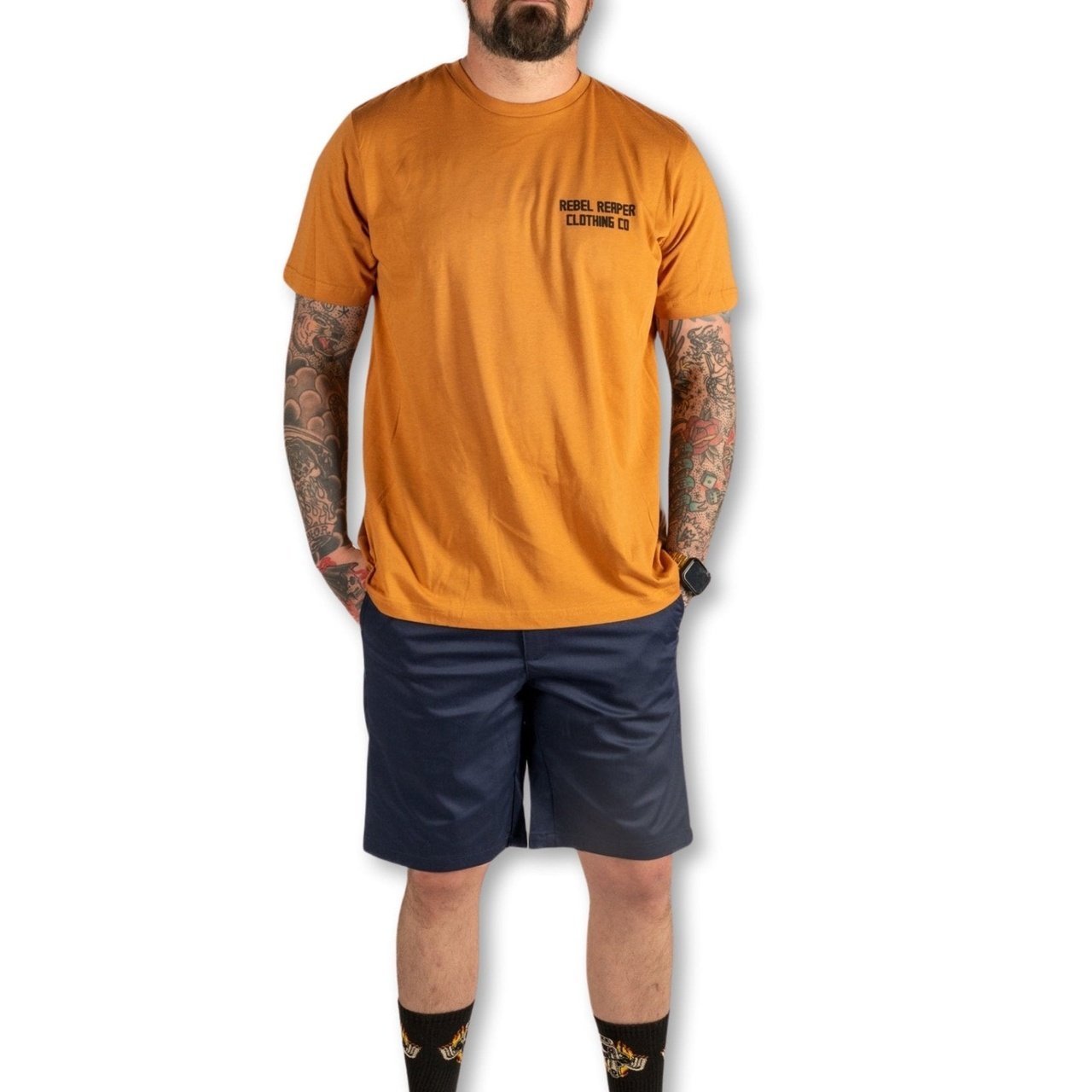 Mens Navy Blue Chino Shorts - Rebel Reaper Clothing CompanyChino Shorts