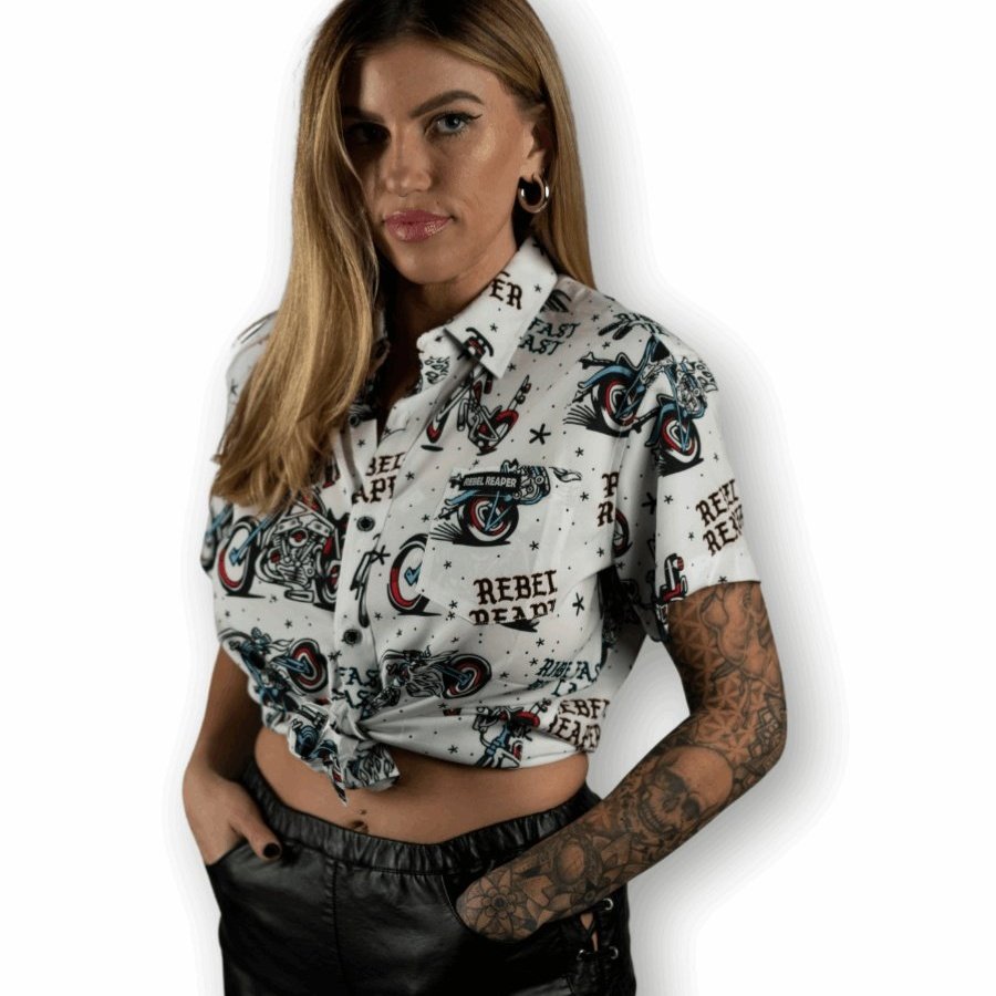 Merica' Choppers Shirt - Rebel Reaper Clothing Company Button Up Shirt Men's