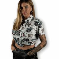 Thumbnail for Merica' Choppers Shirt - Rebel Reaper Clothing Company Button Up Shirt Men's