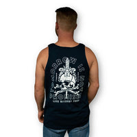 Thumbnail for Navy Live Without Fear Tank - Rebel Reaper Clothing Company T-Shirt