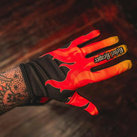 Thumbnail for Orange Flames Lightweight Gloves