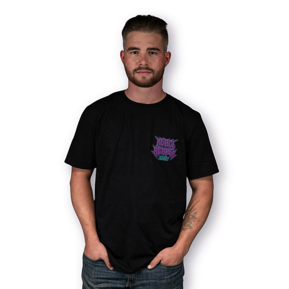 Purple Retro Rebel T-Shirt - Rebel Reaper Clothing Company T-Shirt