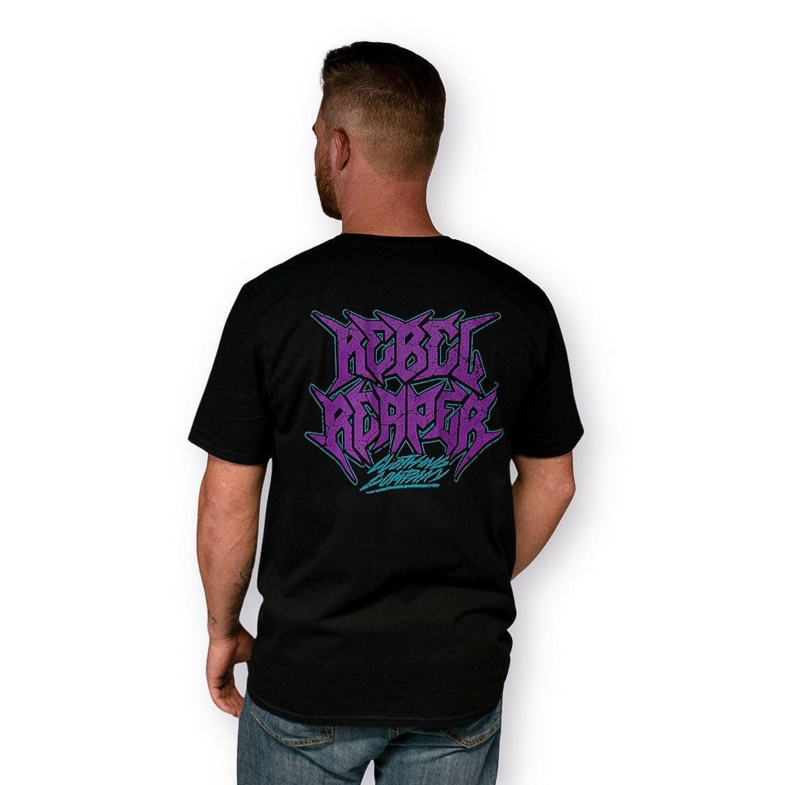 Purple Retro Rebel T-Shirt - Rebel Reaper Clothing Company T-Shirt