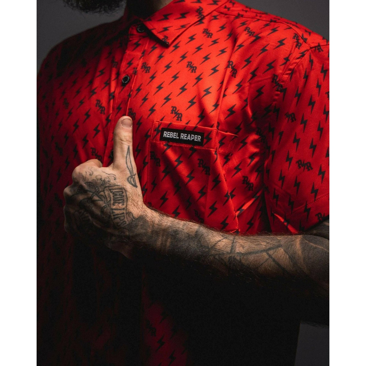 Bolts Classic | Button Up Shirt | Red