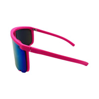 Thumbnail for Steezy Mirrored Pink Sunglasses