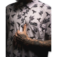 Thumbnail for Uzi & Eagles Tattoo Flash | Button Up Shirt | White