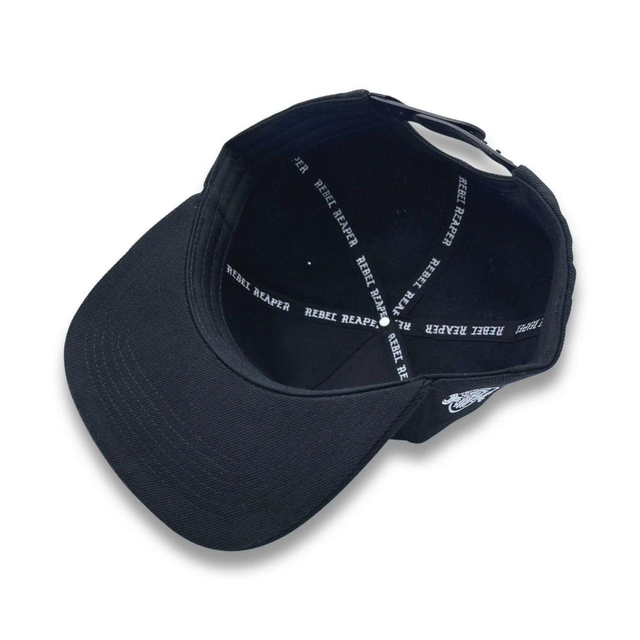 White Monogram Embroidered Snapback - Rebel Reaper Clothing Company Hats - Snapback